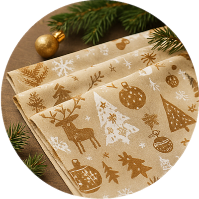 Látky a metráž s vánočními motivy