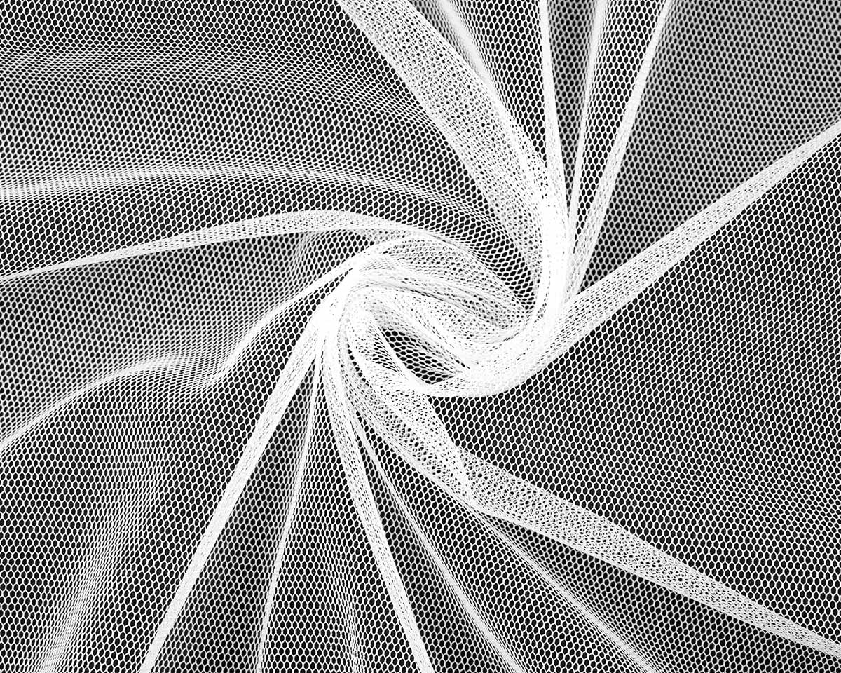 Stoklasa Tyl jemný oděvní, jednobarevná bílá, š.160cm (látka v metráži)