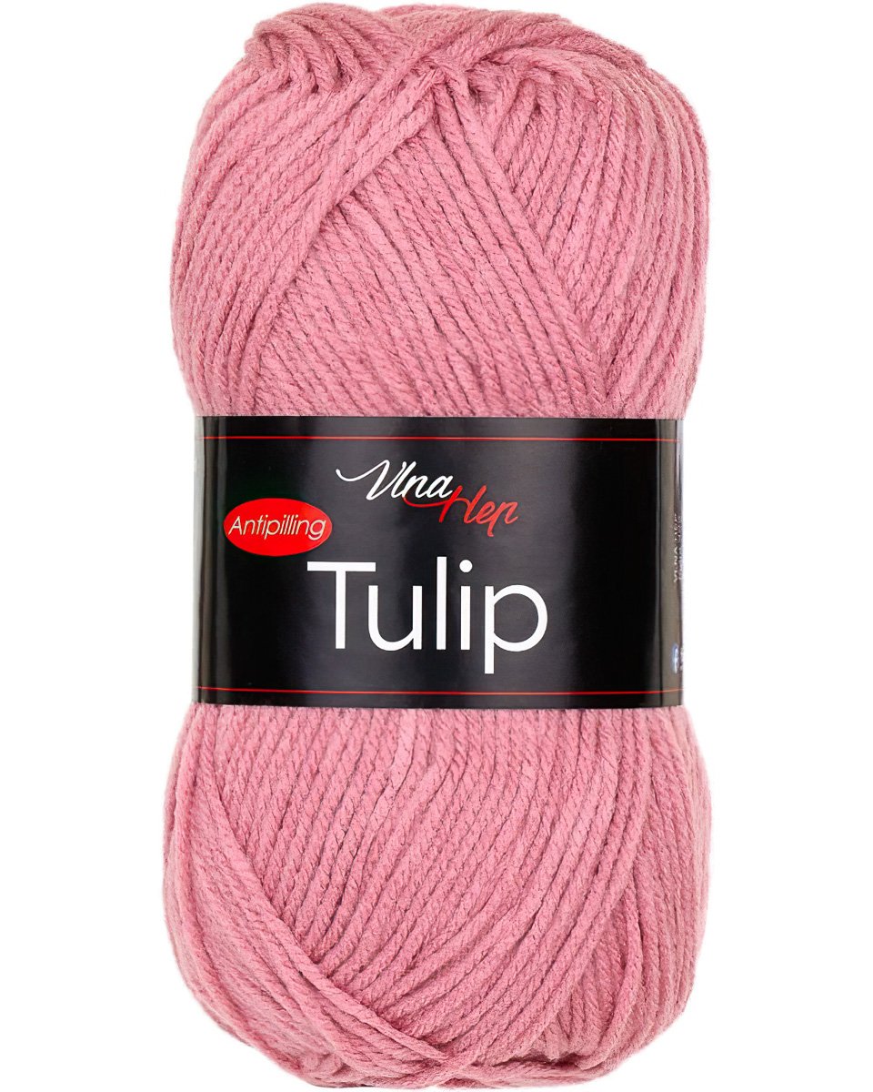 Pletací / háčkovací příze Vlna-Hep TULIP 41071 světle růžová, jednobarevná, antipillingová, 100g/170m