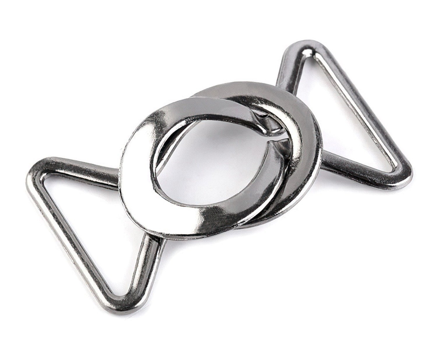 Stoklasa Zapínání kovové, spona 740430/1 nikl, stříbrná průvlek 24mm, rozměr 31x52 mm