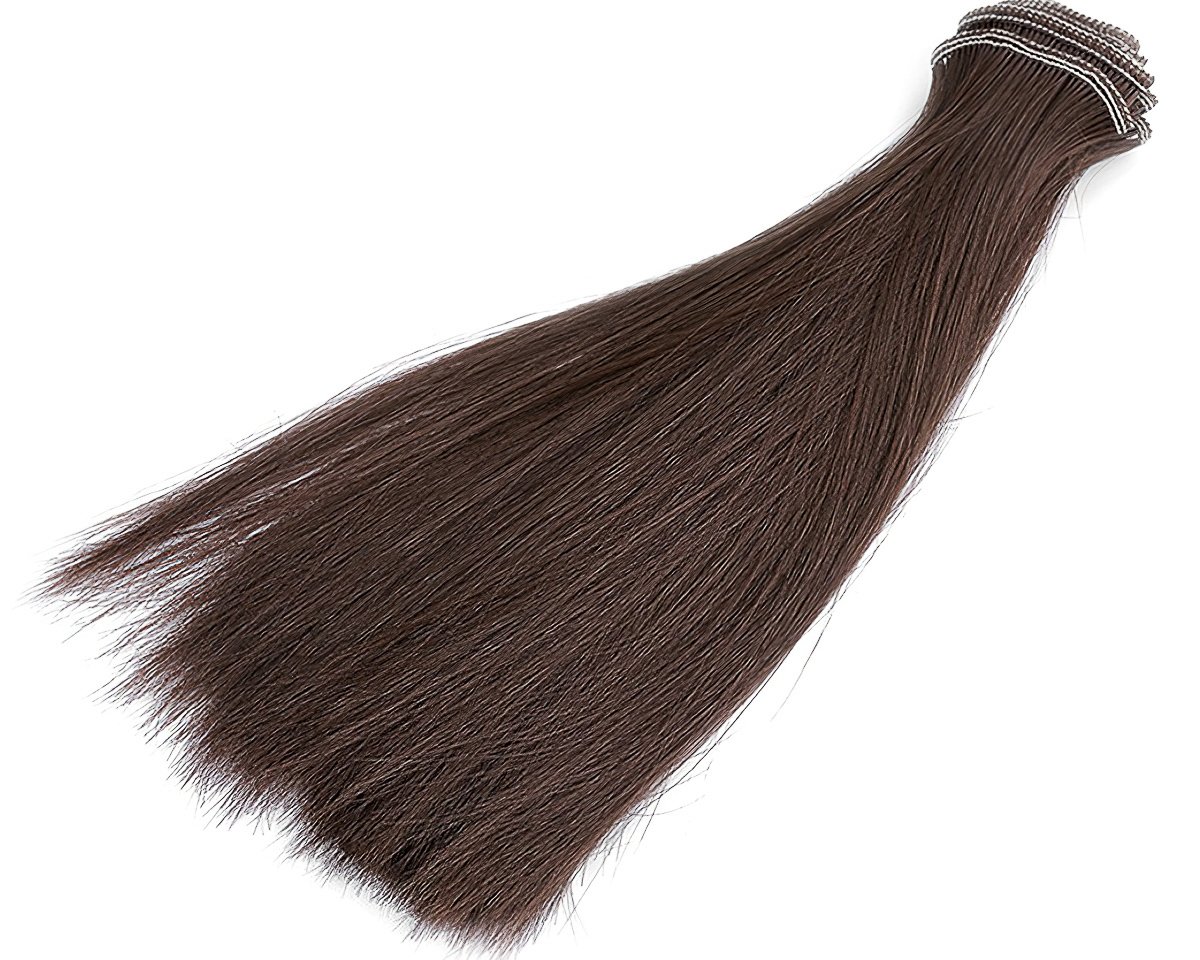 Paruka / vlasy pro panenky 800899/2 hnědá, délka vlasů 20cm, návin 1m