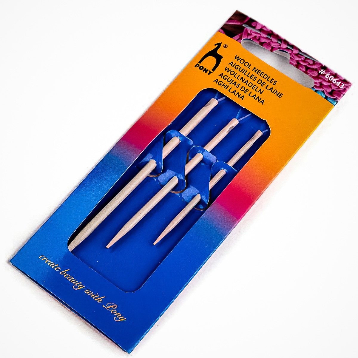 Stoklasa Jehly hliníkové na vlnu PONY 020750,60643 s očkem, stříbrná, sada 3 kusy