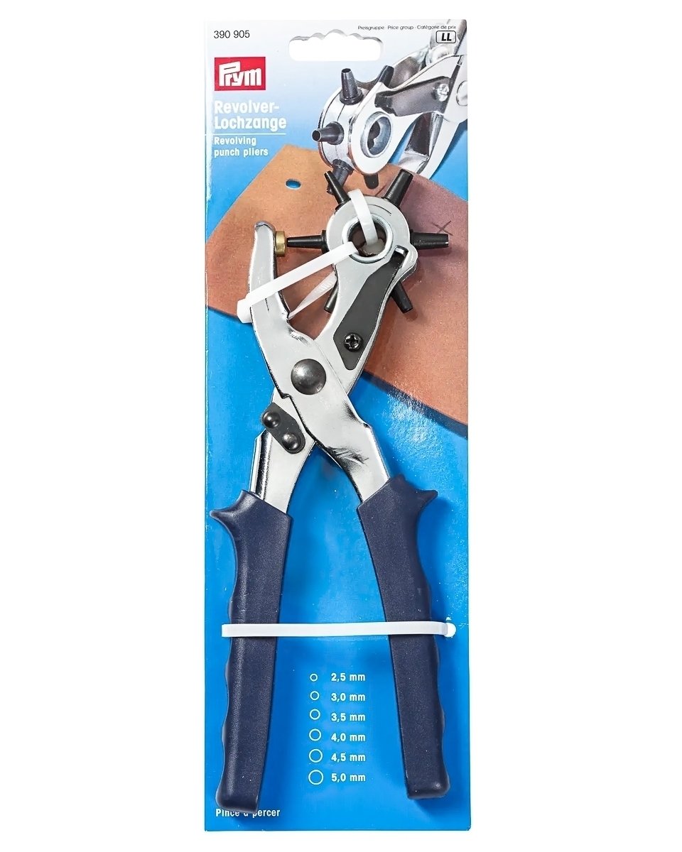 Prym děrovací kleště revolvingové PRYM 390905 na očka, průchodky, kovové, průměry otvorů 2,5;3,0;3,5;4,0;4,5;5,0mm