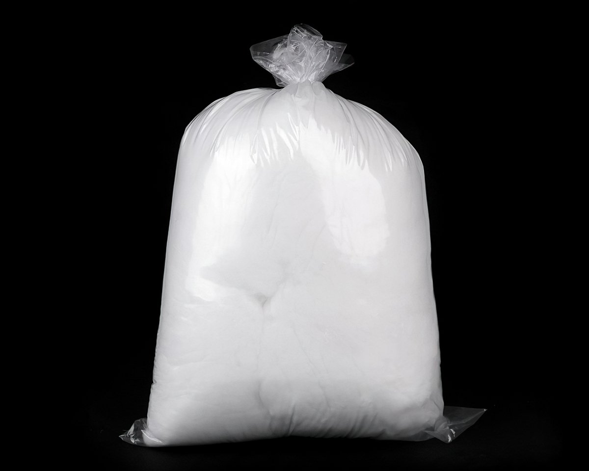 Textil Soldán viskózová vata 810362, bílá, 1000g, náplň, měkká, vysoko objemová