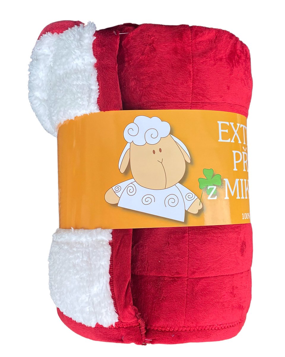 Svitap Deka mikrovlákno Ovce prošev bordó Varianta: Deka mikrovlákno Ovce prošev bordó 150x200 cm