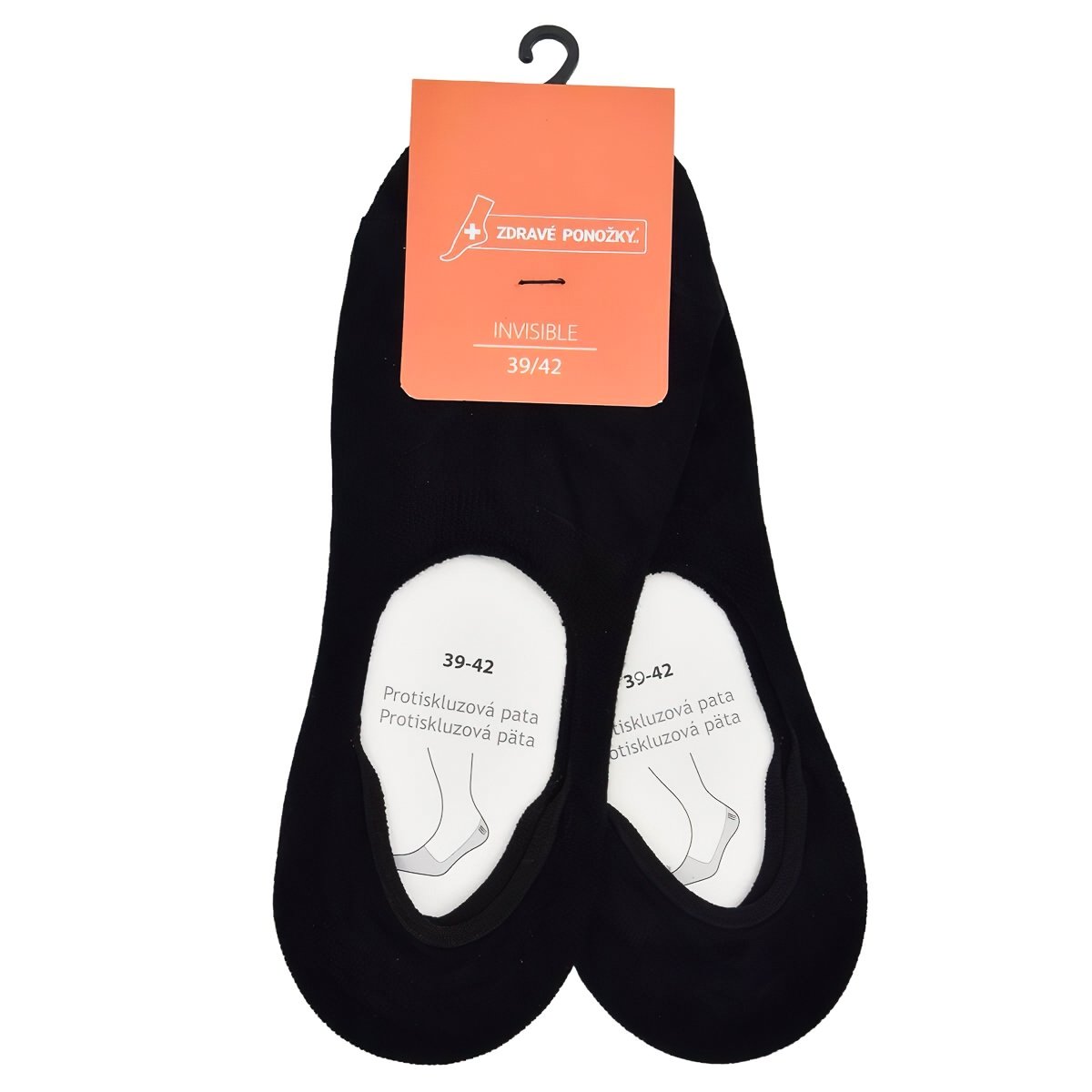 RS Ponožky letní nízké sneaker bavlněné 9800122 černé, ťapky, jednobarevné, dámské, 2 páry, vel. 35-38