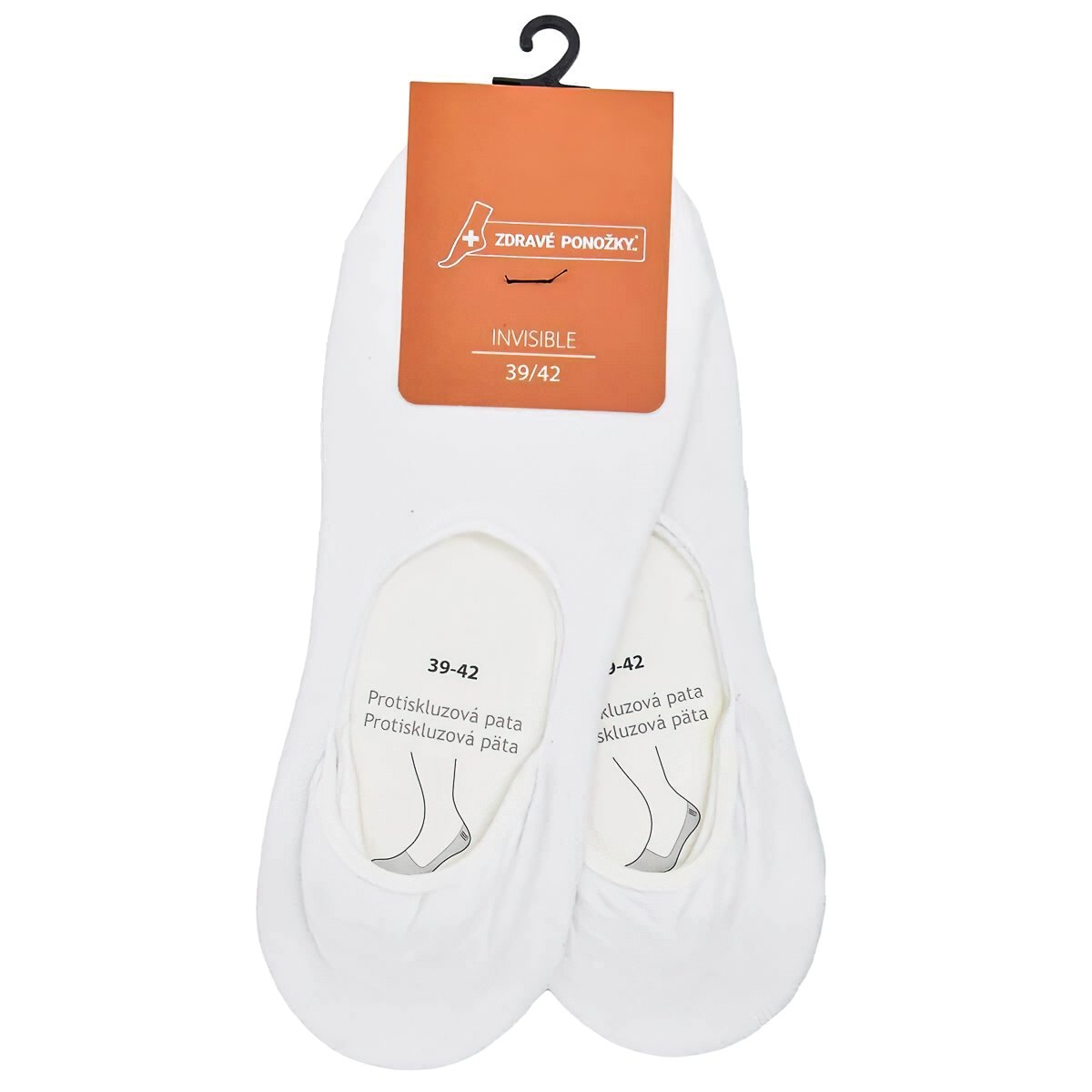 Ponožky letní nízké sneaker bavlněné 9800124 bílé, ťapky, jednobarevné, dámské, 2 páry, vel. 35-38