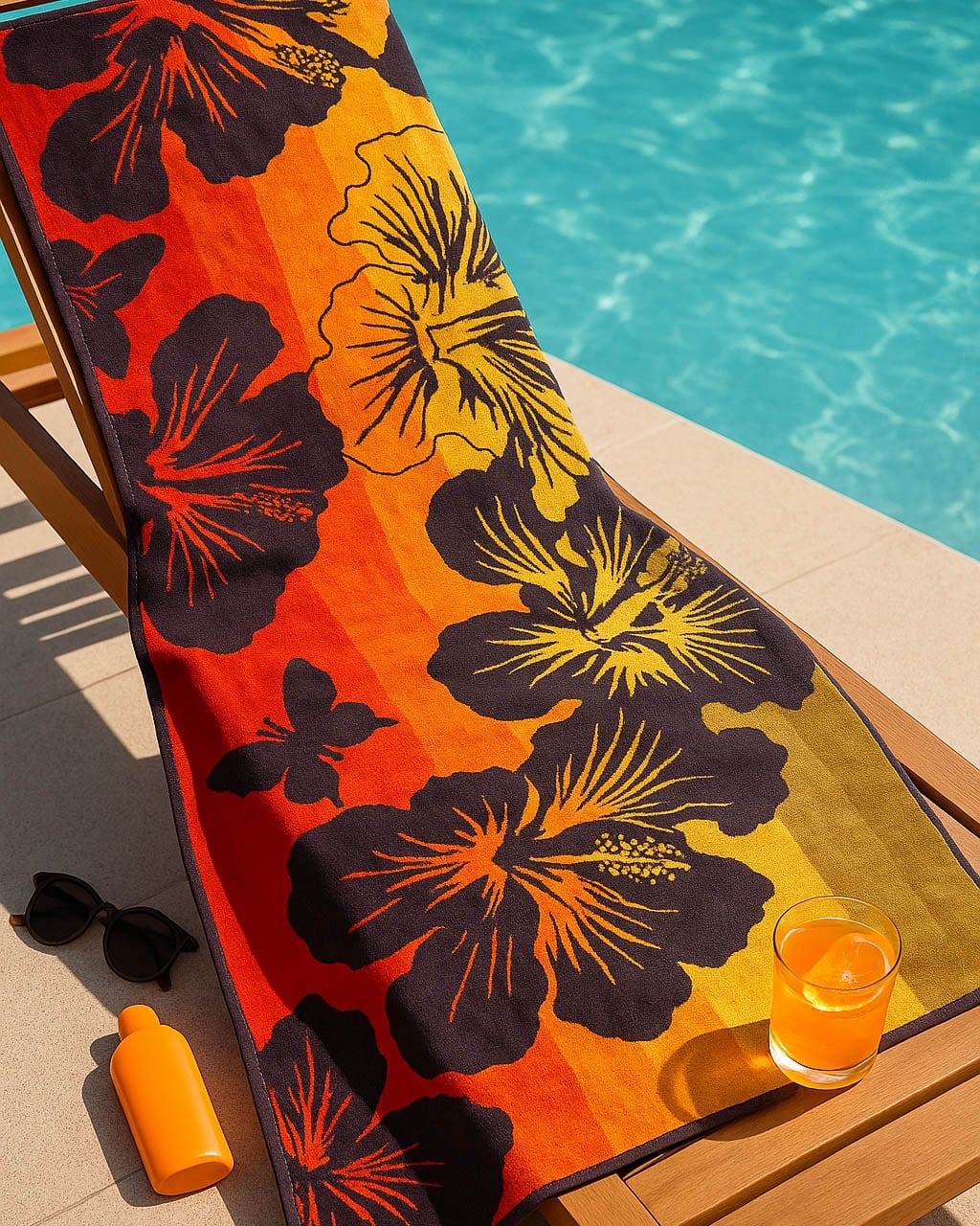 Svitap Plážová osuška Velké květy Varianta: Plážová osuška Velké květy 90x170 cm