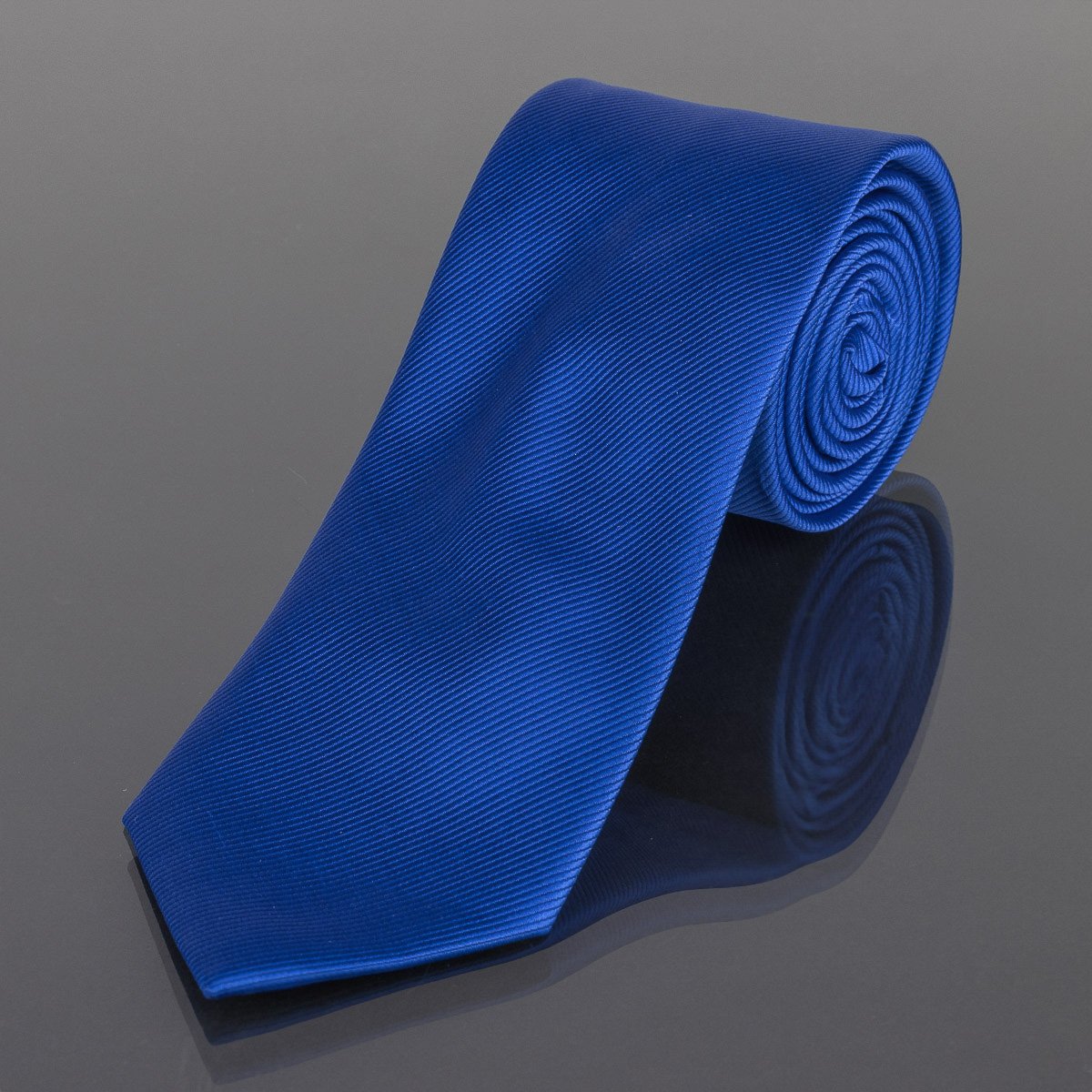 AMJ Kravata pánská jednobarevná KU0016, modrá