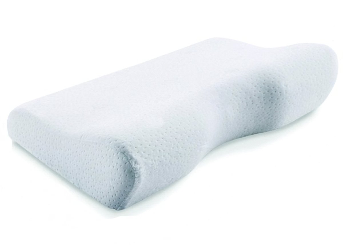 Polštář anatomický SOFT SLEEP CONTOUR ze zdravotní paměťové viskoelastické pěny, 50x30x10cm/M, se zipem