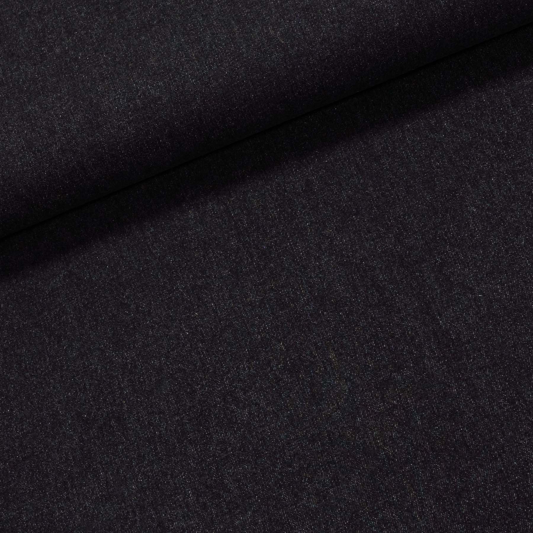 Bavlněná riflovina (denim, džínovina) MARCO 069 černá, klasická, š.145cm, 330g/m2, 100% bavlna (látka v metráži)