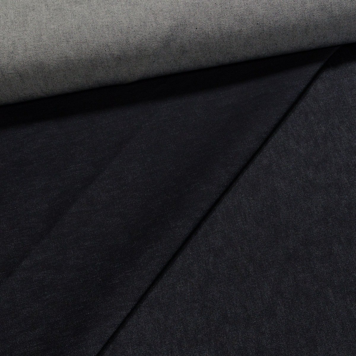 Bavlněná riflovina (denim, džínovina) temně modrá, klasická, š.160cm, 340 g/m2, 100% bavlna (látka v metráži)