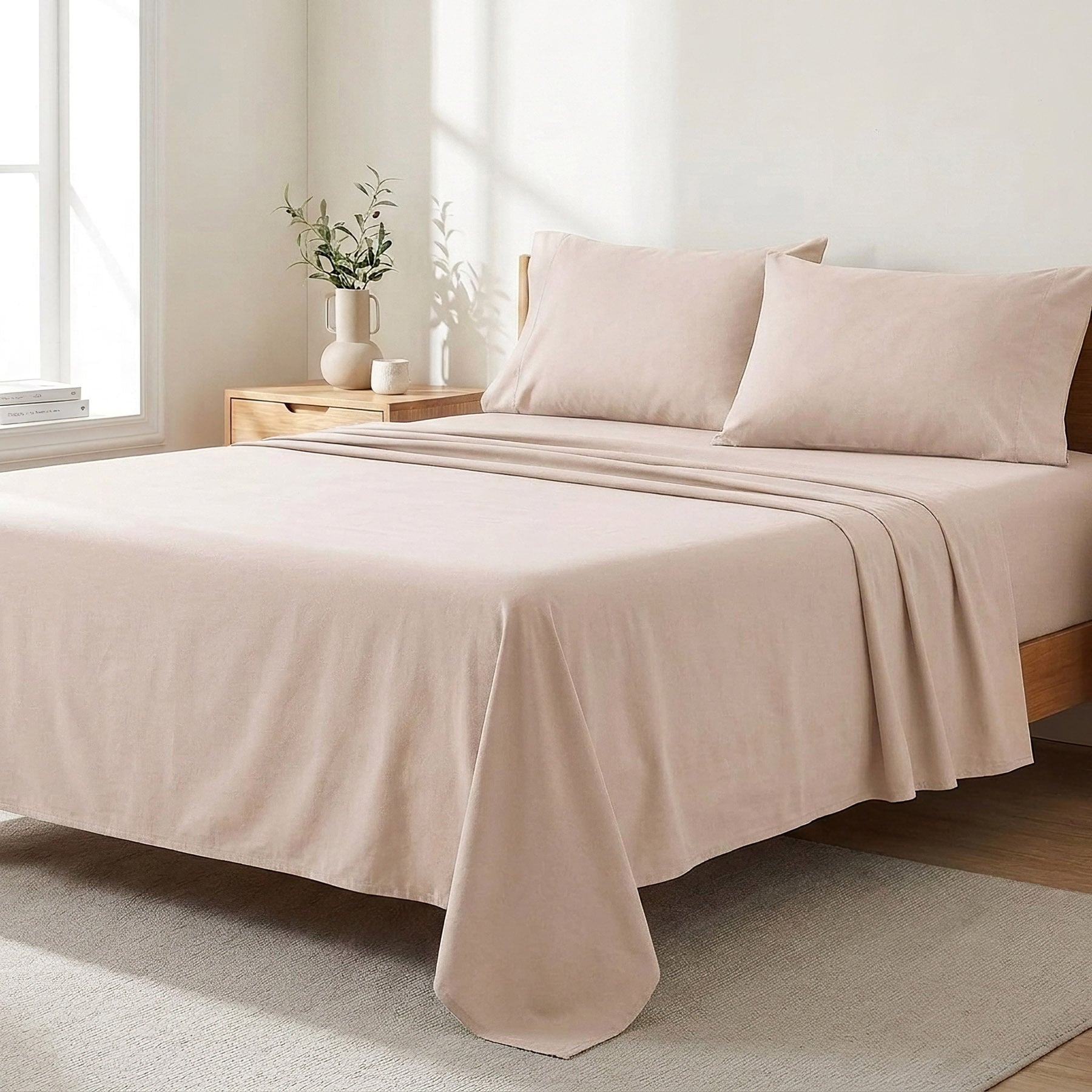 Bellatex bavlněné plátěné prostěradlo plachta 150x230cm, bílá káva