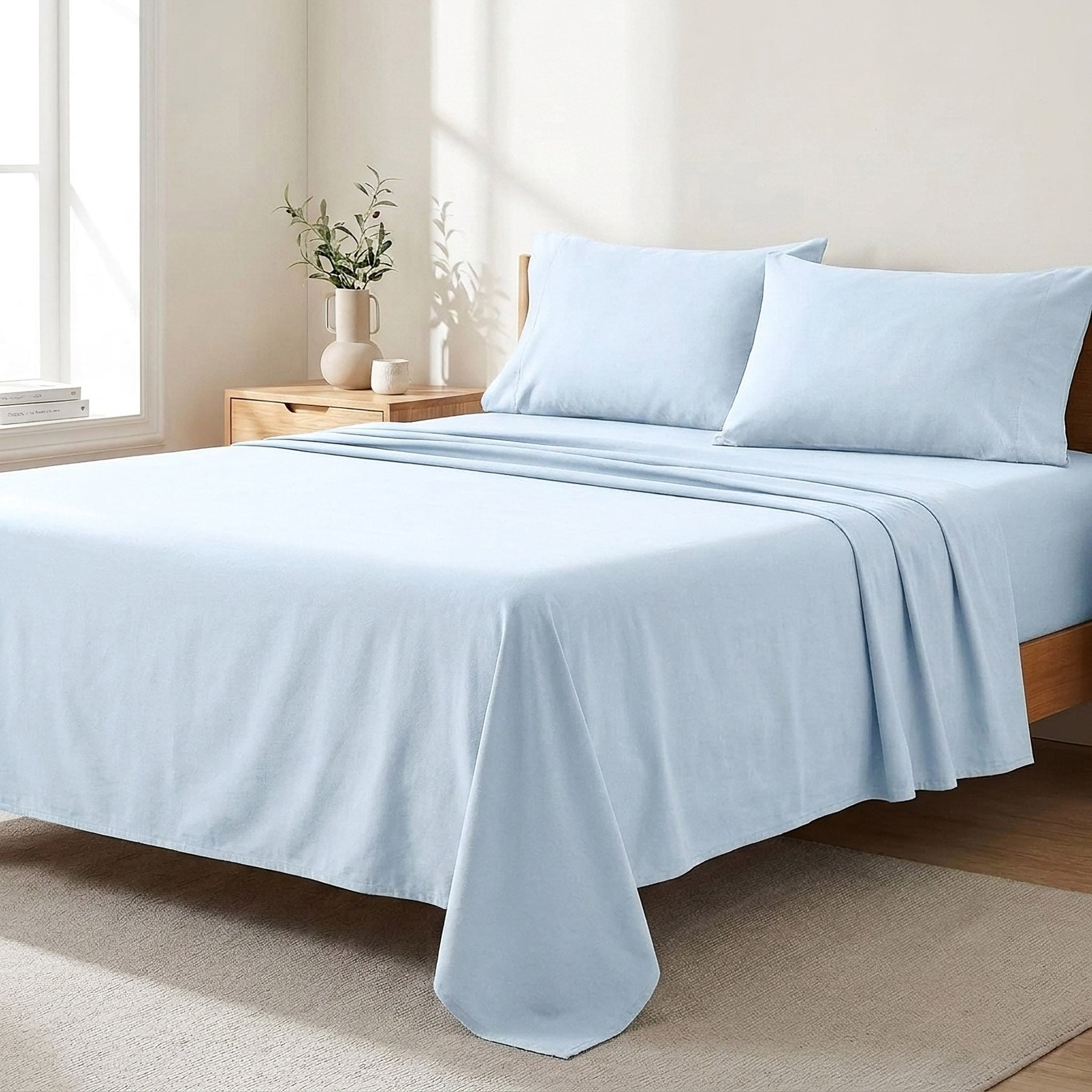 Bellatex bavlněné plátěné prostěradlo plachta 150x230cm, modré