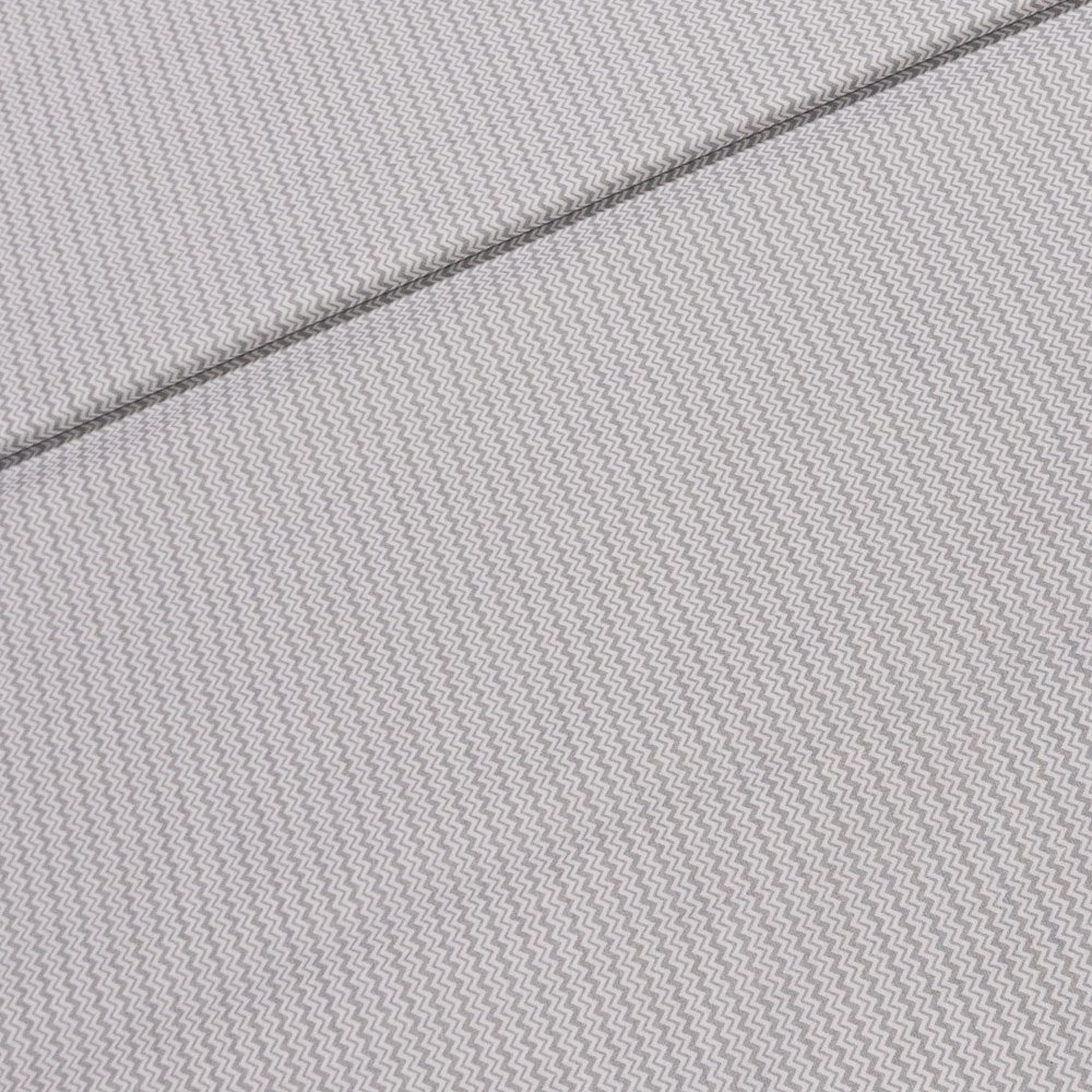 Bavlněné plátno ANIKA ZIG ZAG šedý, š.160cm (látka v metráži)