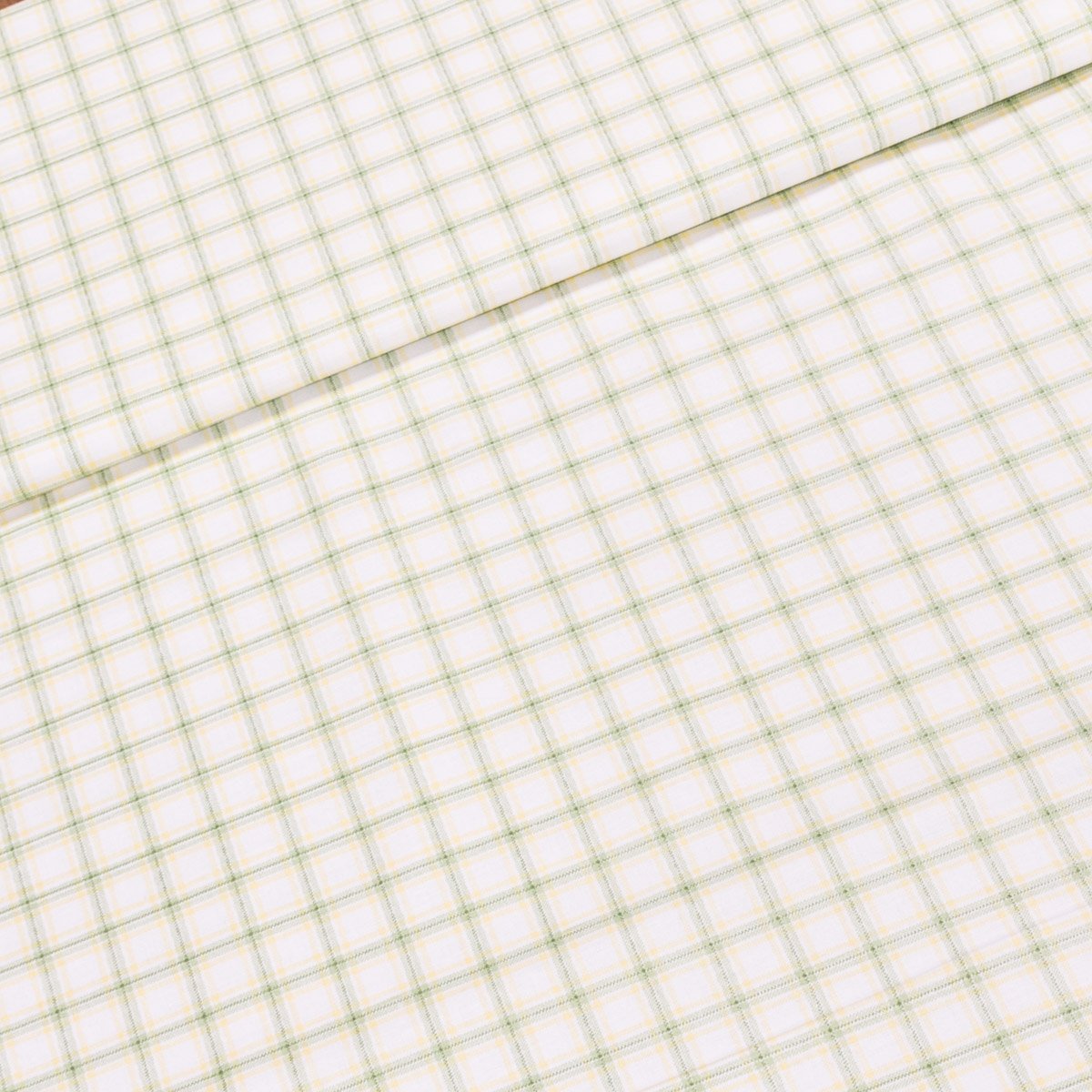 Bavlněné plátno DIANA zeleno-žluté káro, š.140cm (látka v metráži)