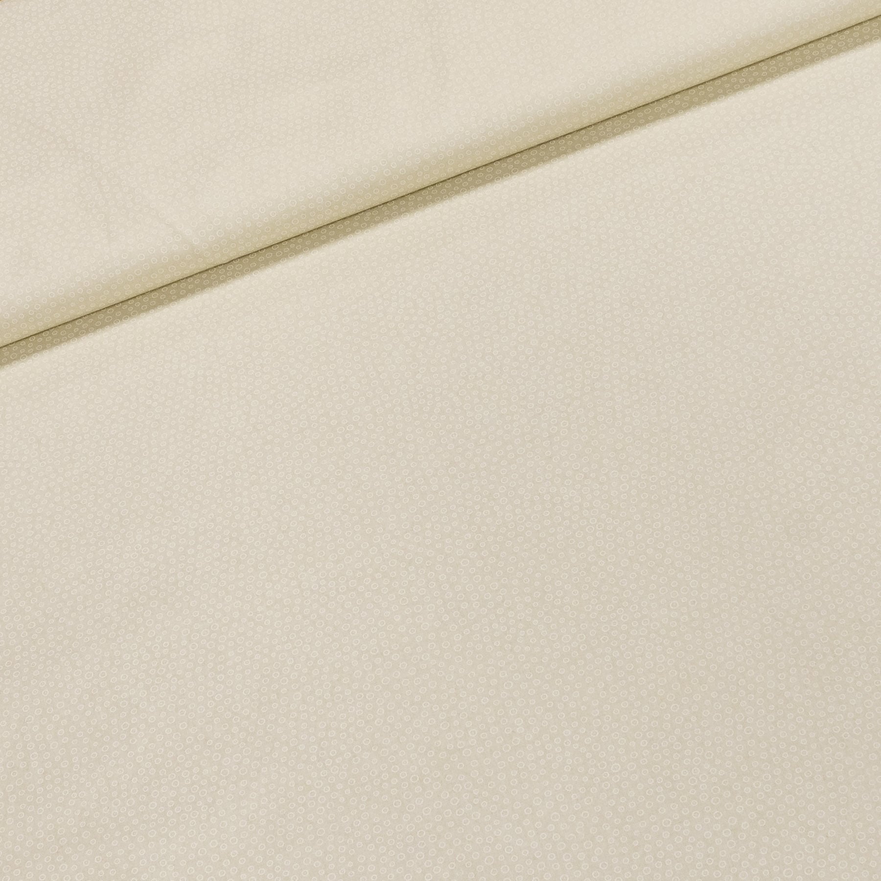 Bavlněné plátno HEMMERS, bílá kolečka na béžové, š.140cm (látka v metráži)