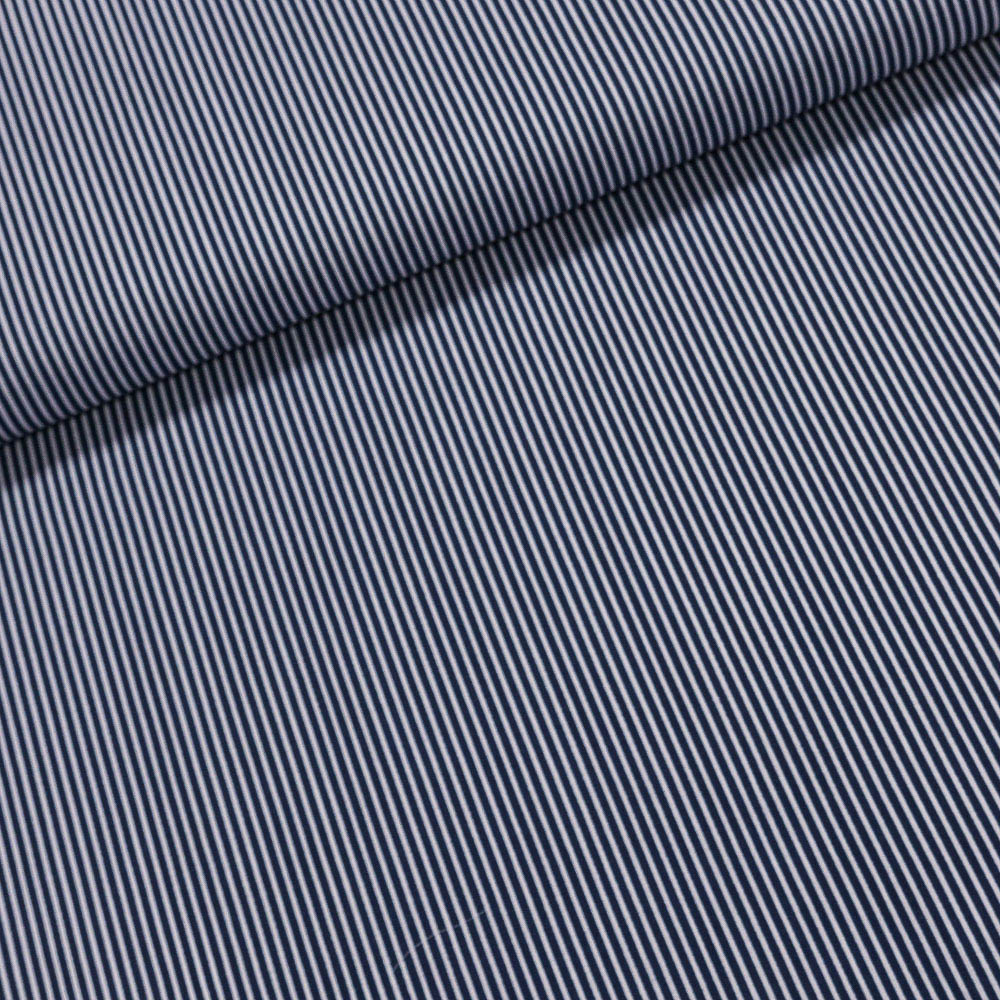 Bavlněné plátno Jolana JO002/02 tmavě modrý proužek 2mm, š.150cm (látka v metráži)