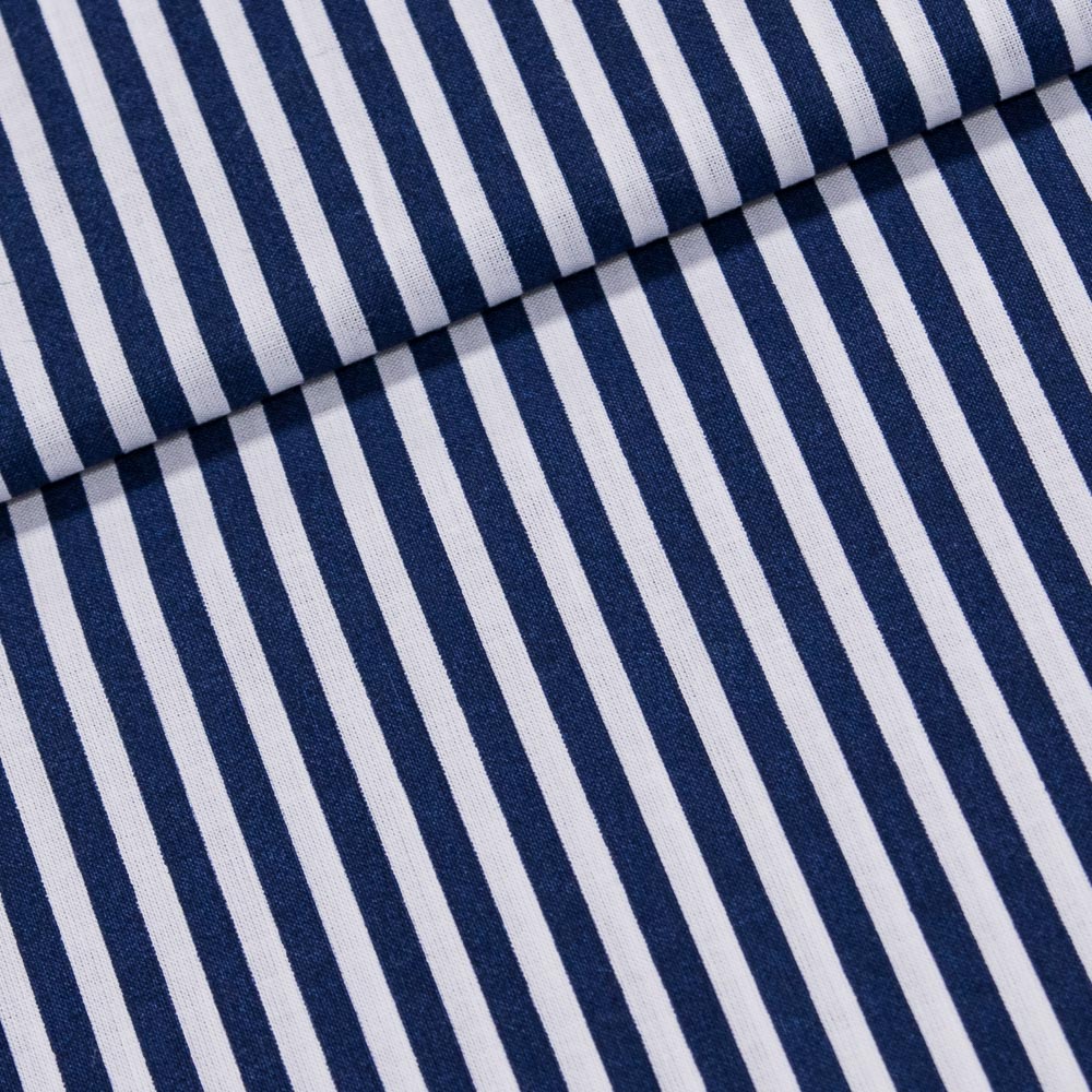 Bavlněné plátno Jolana JO003/02 modrý a bílý proužek 5mm, š.160cm (látka v metráži)