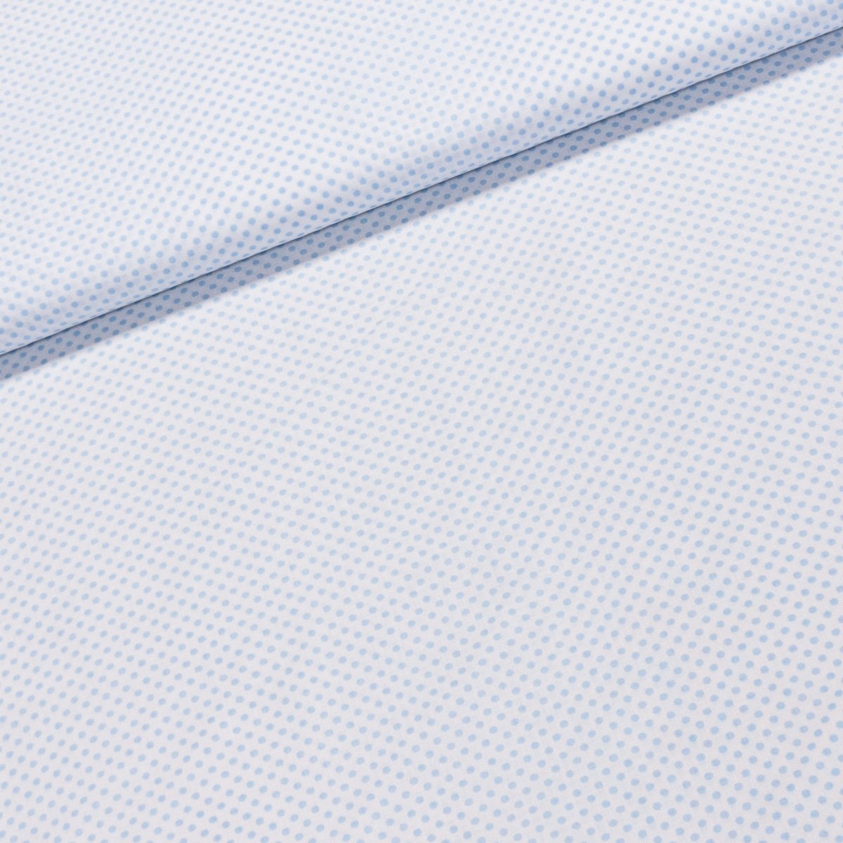 Bavlněné plátno Jolana JO008/09 světle modrý puntík na bílé, š.150cm (látka v metráži)