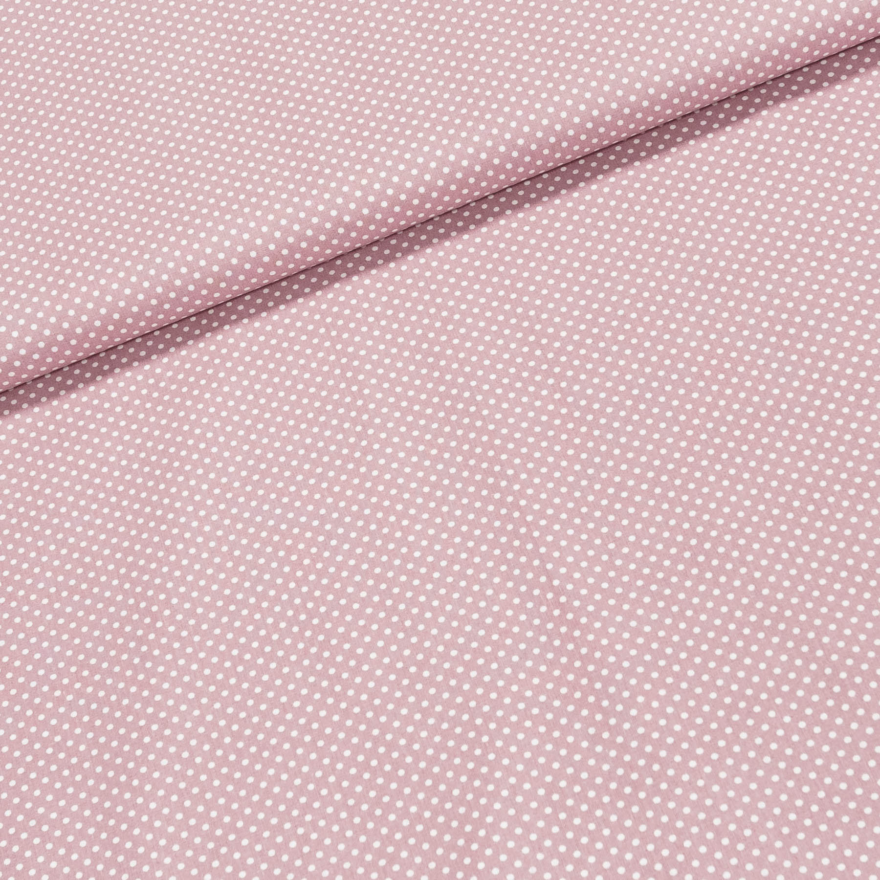 Bavlněné plátno N 126, bílý puntík na starorůžové š.150cm (látka v metráži)