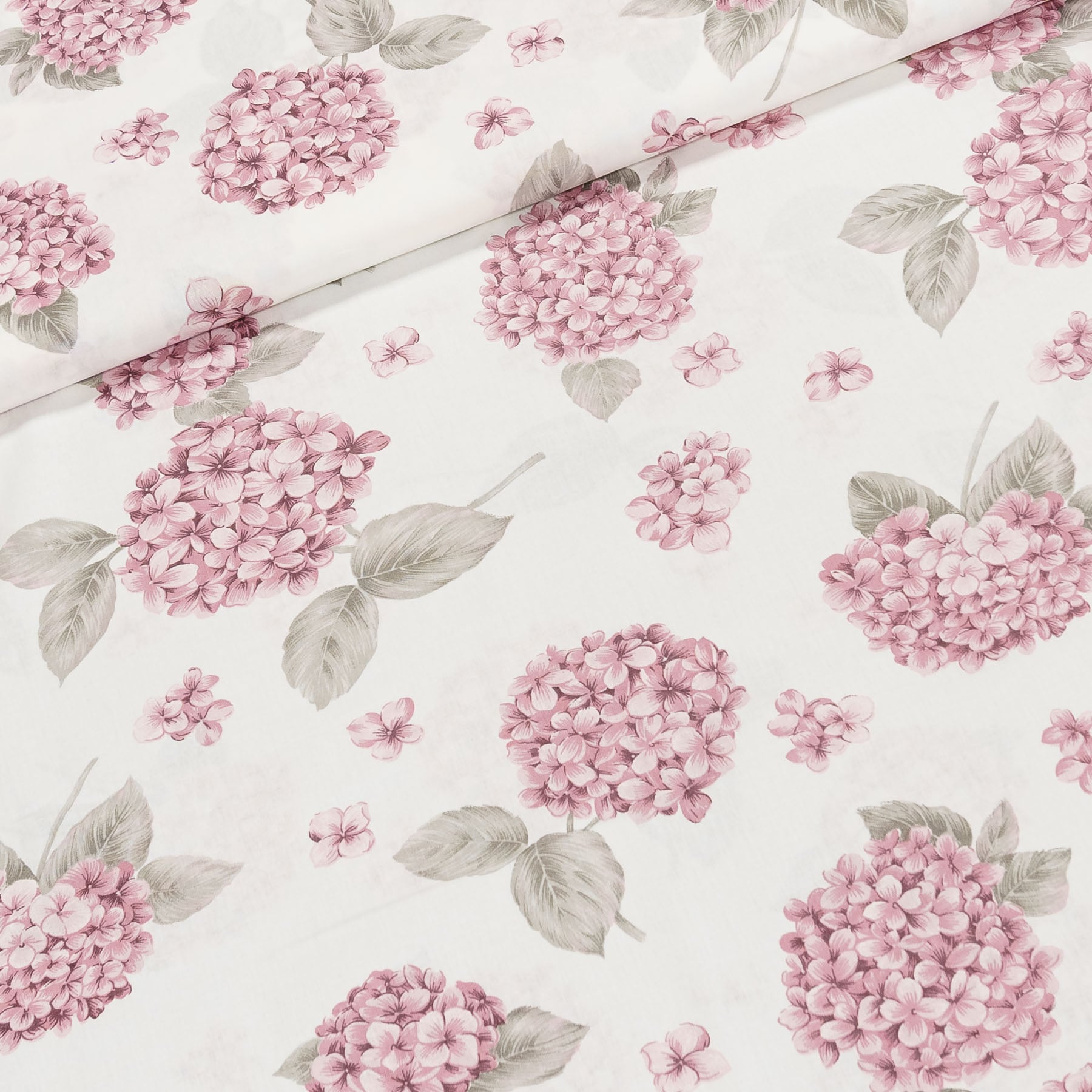 Bavlněné plátno N267, růžová hortenzie, š.150cm (látka v metráži)