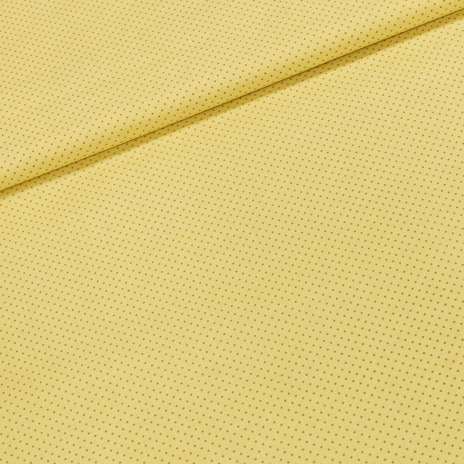 Bavlněné plátno POLO okrový puntík na světle béžové, š.140cm (látka v metráži)
