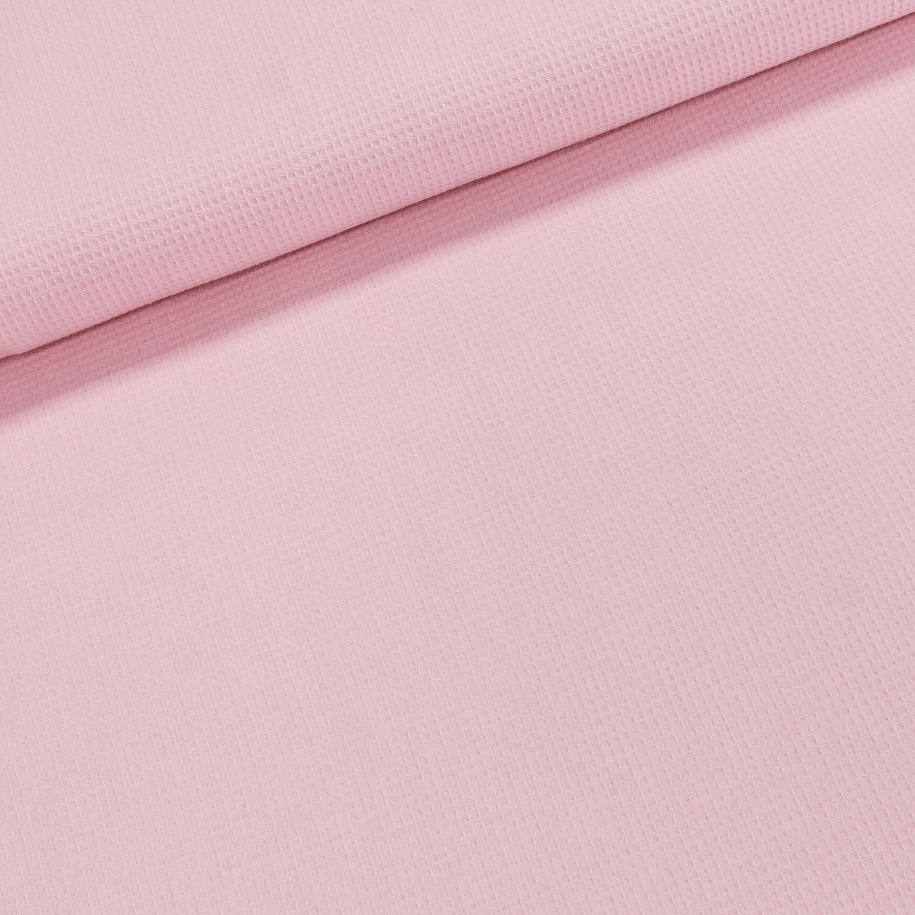 Bavlněné plátno / vaflová drobná vazba 3937-5 jednobarevná růžová, š.150cm (látka v metráži)