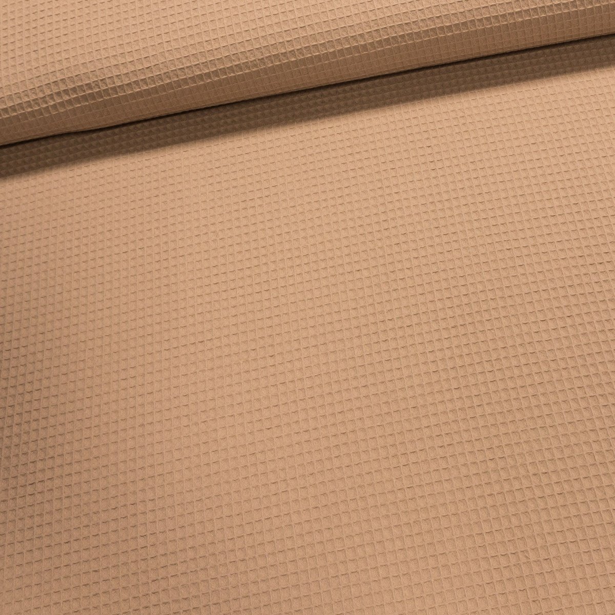 Bavlněné plátno / vaflová vazba 6227-32 jednobarevná béžová, š.150cm (látka v metráži)