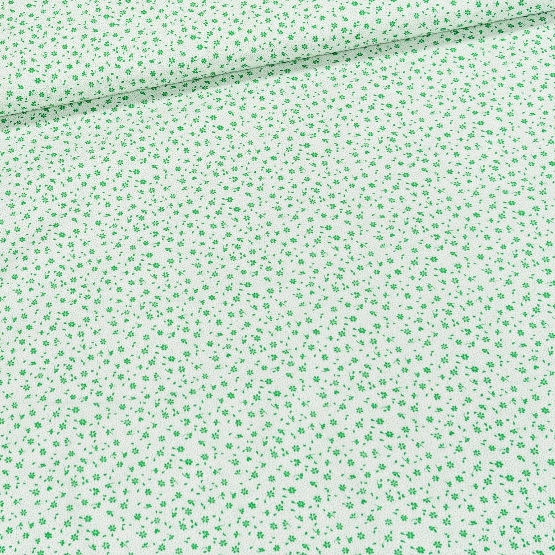 Bavlněné plátno Valerie VA003/06 zelené na bílé, š.160cm (látka v metráži)