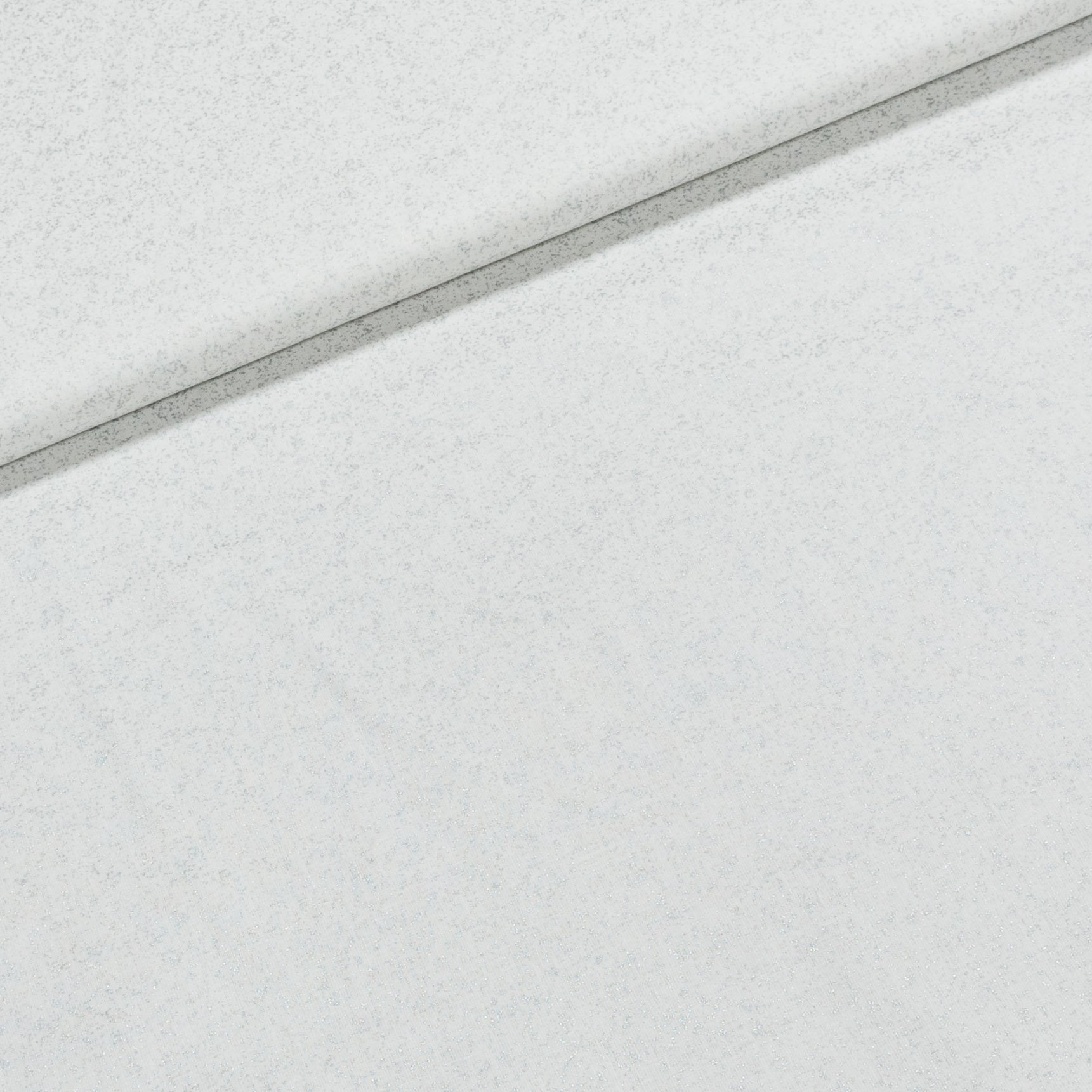 Bavlněné plátno vánoční 2112201-06, stříbrné třpytky na bílé, š.150cm (látka v metráži)