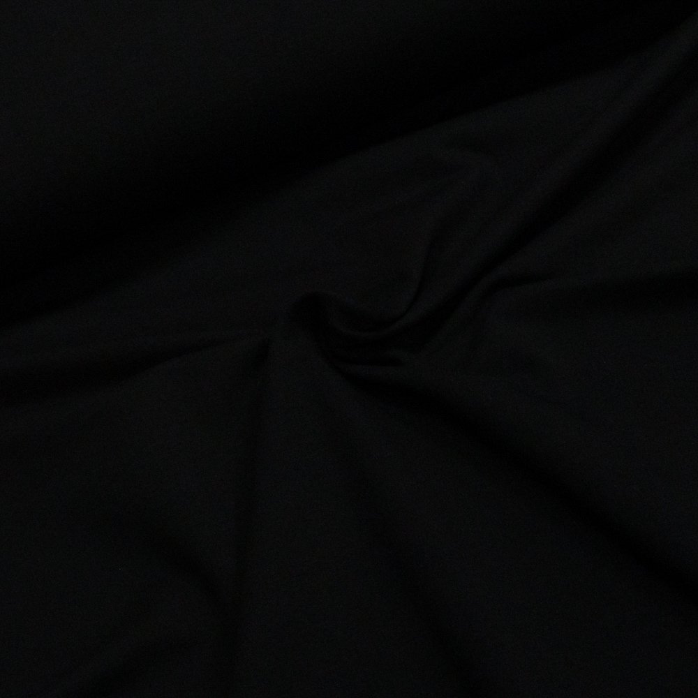 Bavlněný úplet TEPLÁKOVINA 4216 4002 UNI jednobarevná černá , š.160cm (látka v metráži)