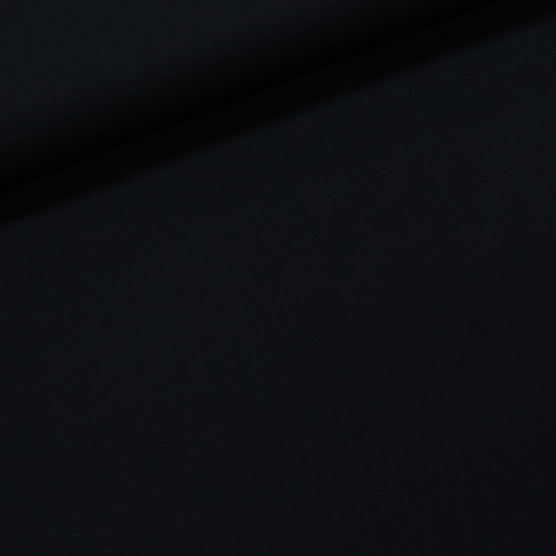 Bavlněný úplet TEPLÁKOVINA, jednobarevná uni černá, š.170cm (látka v metráži)