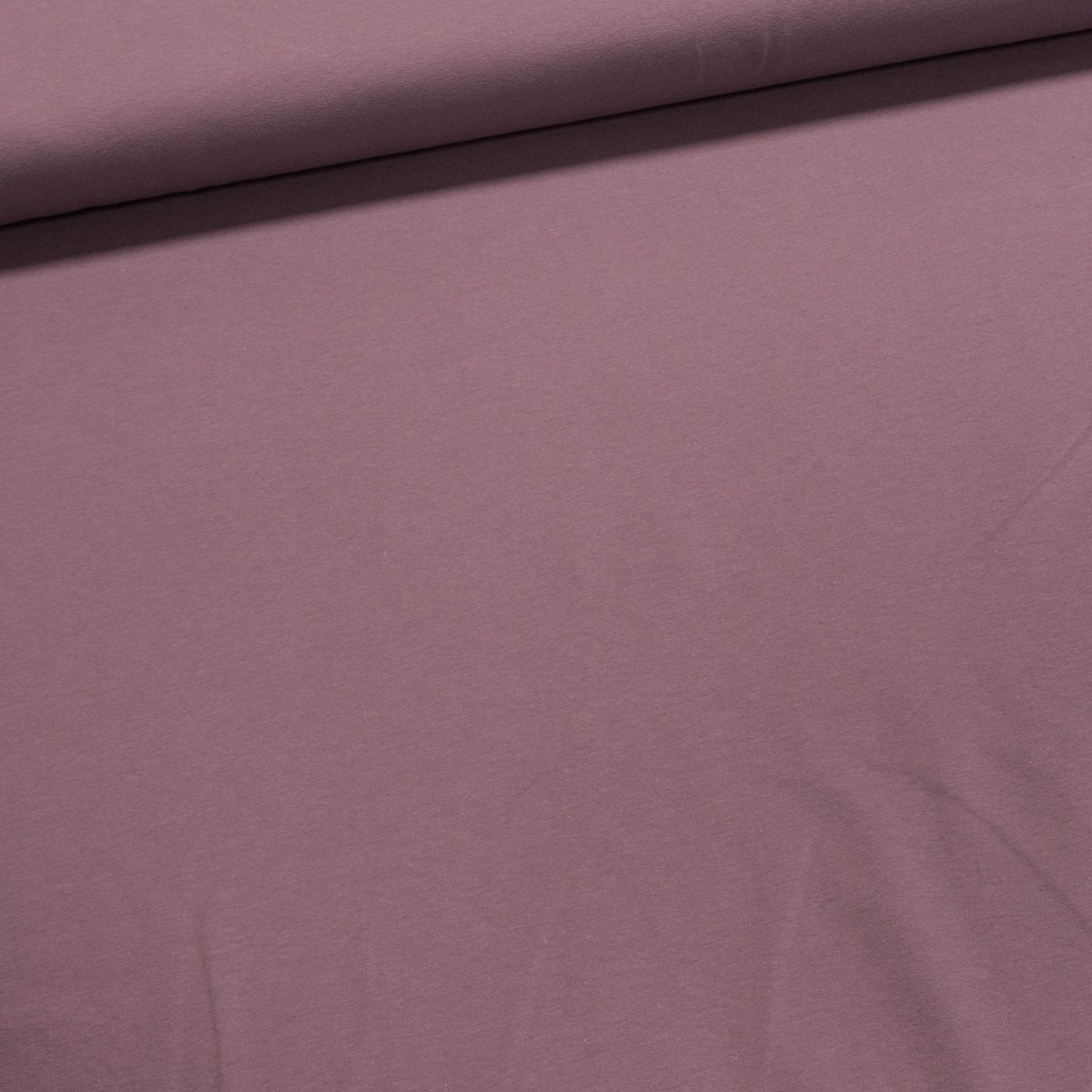 Bavlněný úplet TEPLÁKOVINA SP-GRETA 49 jednobarevná uni tmavá pudrová, š.180cm (látka v metráži)