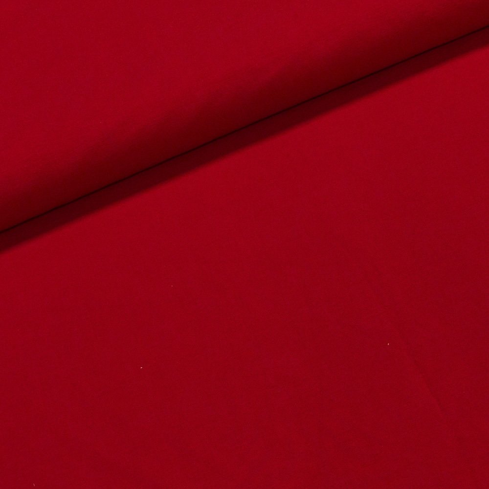 Bavlněný úplet TEPLÁKOVINA  SP-GRETA 8 jednobarevná uni červená, š.185cm (látka v metráži)