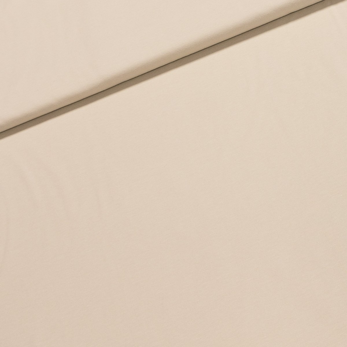 Bavlněný úplet UNI 8036-066 jednobarevný krémový, š.150cm (látka v metráži)