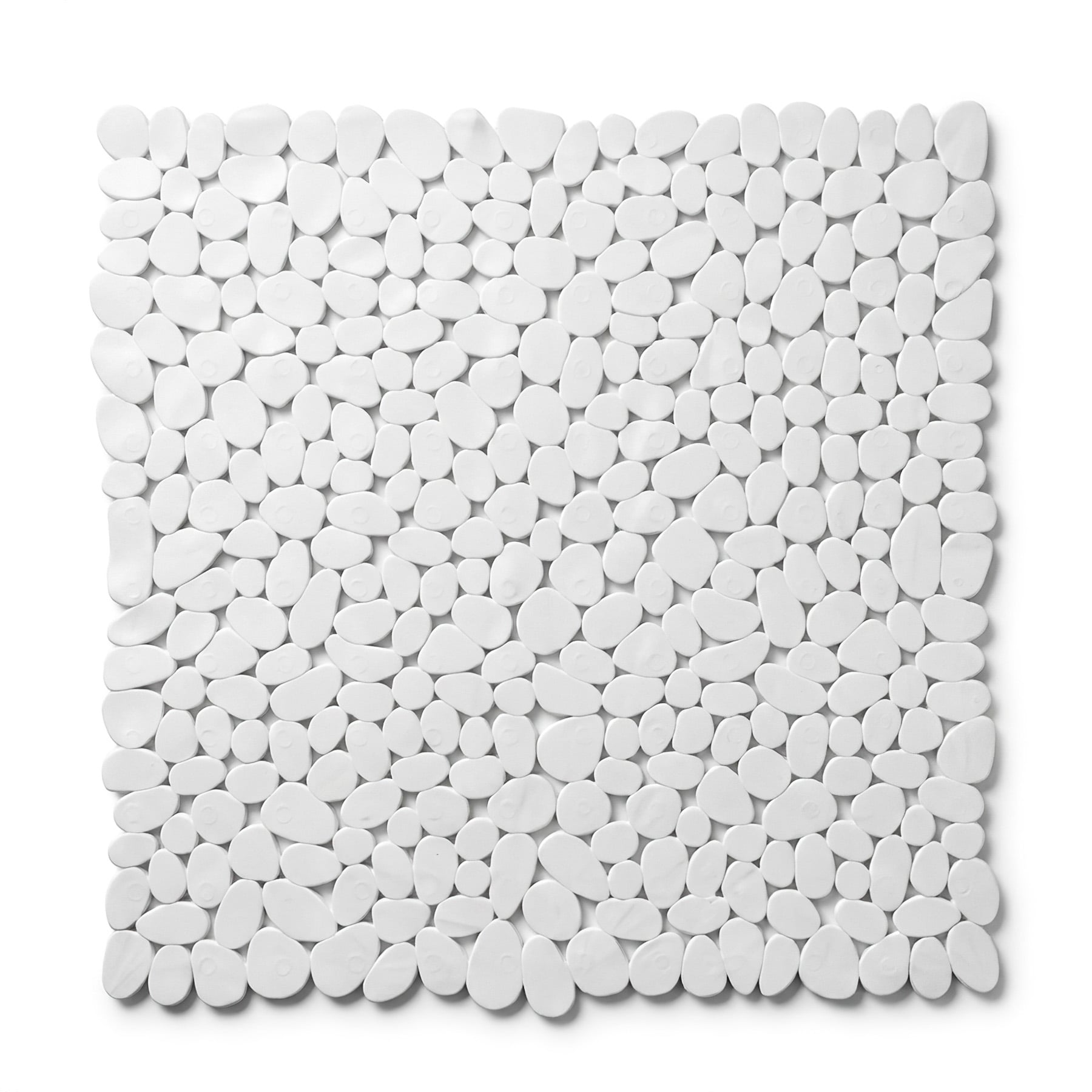Levně Bezpečnostní protiskluzová koupelnová podložka STONE II PVC, bílá, 52x52cm