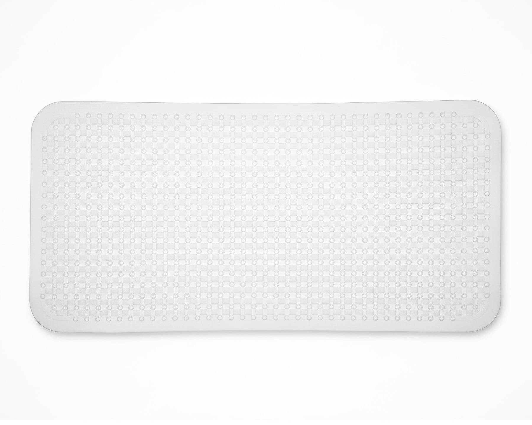 Bezpečnostní protiskluzová koupelnová podložka RAMSI II PVC, bílá, 35x72cm