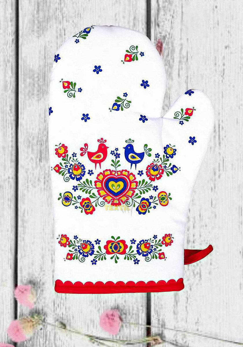 Frobyt Kuchyňská chňapka FOLKLOR, červená, 28x18cm