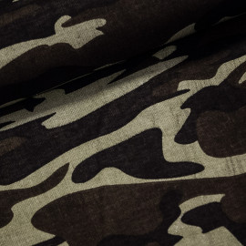 Bavlněné plátno ARMY khaki maskáčový vzor, š.140cm (látka v metráži)