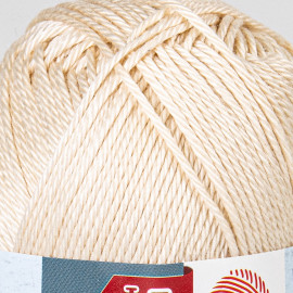Pletací / háčkovací příze YarnArt LUXOR 1202 tělová / béžová, jednobarevná, mercerovaná, 50g/125m