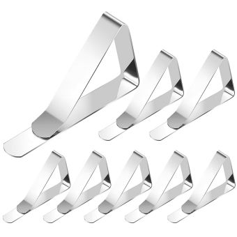 Spona na ubrus TABLECLOTH CLAMP, nerezová, š. 4,5cm x d. 7,4cm a 5cm