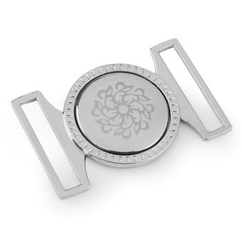 Zapínání kovové, spona 890751/1 nikl, stříbrná průvlek 30mm, rozměr 35 x 55 mm
