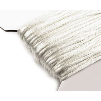Pletací saténová příze / šňůra 310022/1 bílá, jednobarevná, 2mm, 25 metrů