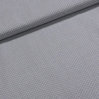 Bavlněné plátno Jolana JO004/07 bílý puntík na šedé 2 mm, š.150cm (látka v metráži)