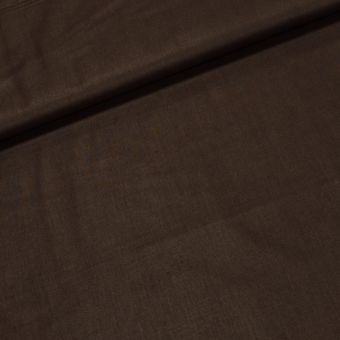 Bavlněné plátno UNI EKKA, jednobarevná tmavě hnědá, š.150cm (látka v metráži)