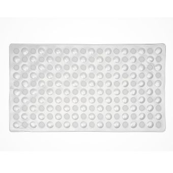 Bezpečnostní protiskluzová koupelnová podložka MEDUSA II PVC, bílá, 39x69cm