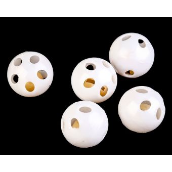 Chrastítko kulička 750736, bílé, malé, průměr 24mm