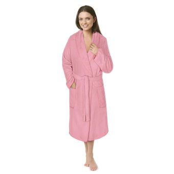 Župan FROTÉ 4836/010 růžový, bavlněné froté, 330 g/m², dámský (více velikostí)