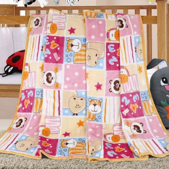 Dětská deka ELLA KORALL MICRO RŮŽOVÝ PATCHWORK, růžová, 100x155cm